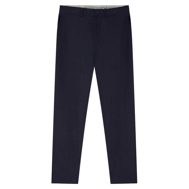 Pantalon uni de golf TECH bleu marine <span itemprop=