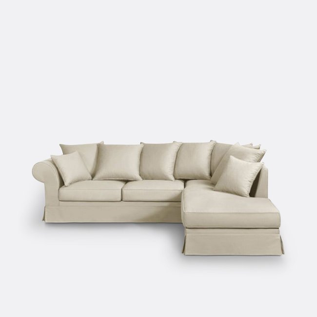 Cotton corner sofa bed, Adelia - LA REDOUTE INTERIEURS