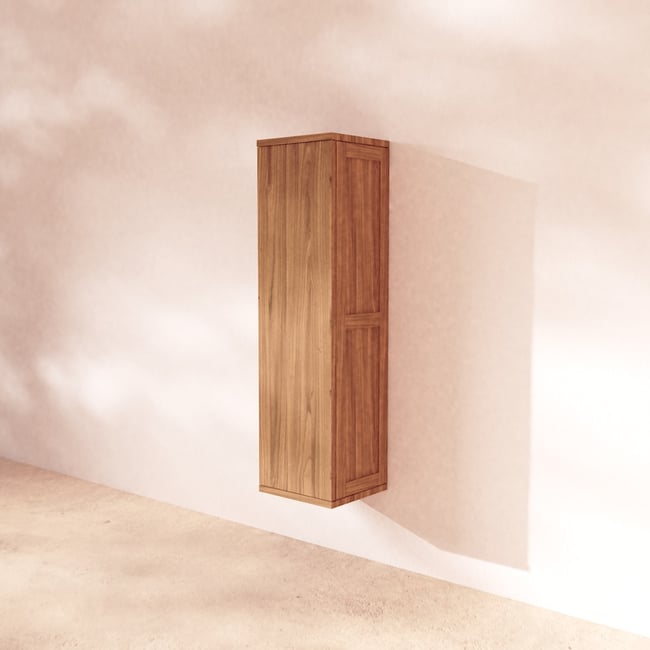 Colonne de salle de bain en Teck massif, JACOB Couleur naturel <span itemprop=