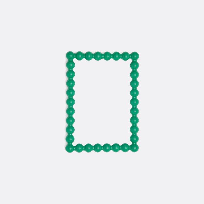 Espelho em hévea lacada, 28 x 38,6 cm, Lomia verde <span itemprop=