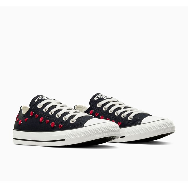 All Star Ox Valentine's Day Trainers, black/red, CONVERSE