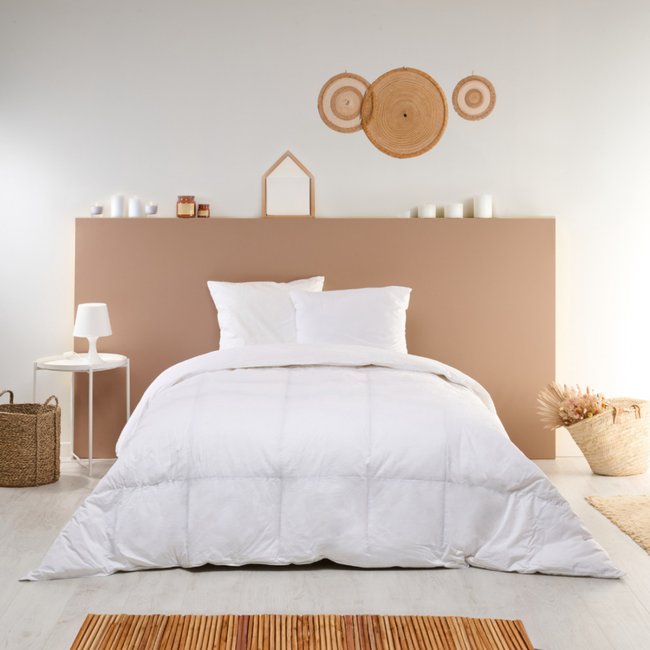 Couette été naturelle 90% DUVET DE CANARD Couleur blanc <span itemprop=