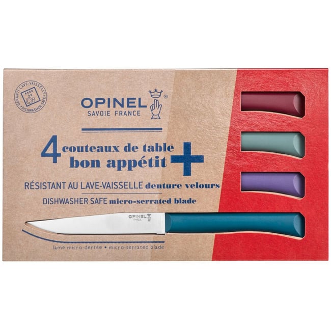 Couteau à steak Bon Appétit + Glam 4 couteaux de table multicolore <span itemprop=