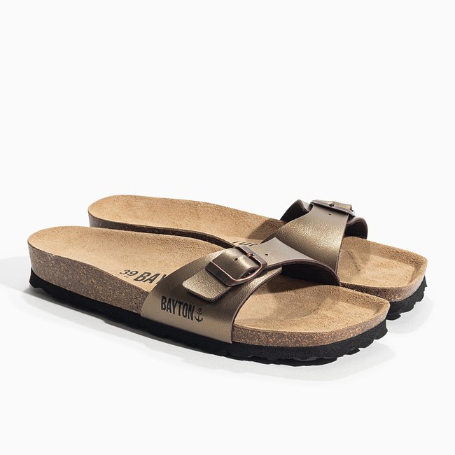 Sandales ZEPHYR pour femme bronze <span itemprop=