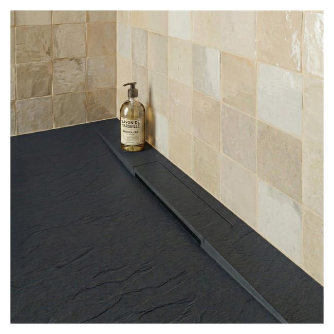 Receveur de douche aspect pierre extra-plat ONA - MOB IN