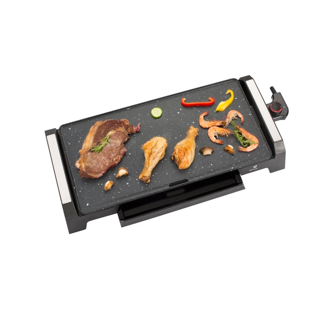 Plancha électrique 2200W – Thermostat réglable 80 à 250°C – Revêtement antiadhésif – 8 personnes autre <span itemprop=