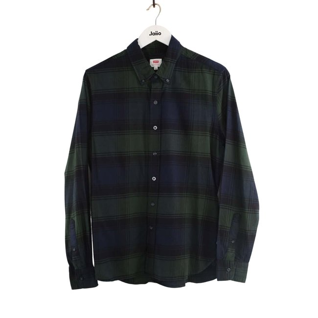 Chemise en coton - Très Bon État vert <span itemprop=