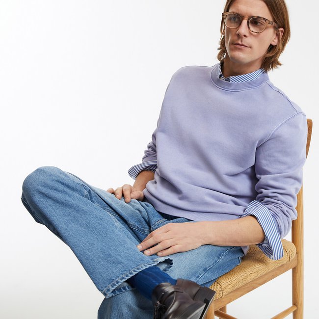 Sweat de corte largo com gola redonda - LA REDOUTE COLLECTIONS