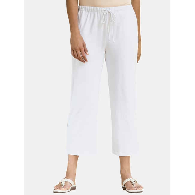 Pantalon 3/4 en jersey à jambe droite - ULLA POPKEN