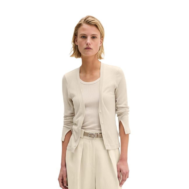 Rip-Cardigan slim en mélange de TENCEL™ modal et de coton - MARC O'POLO