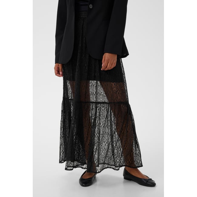 Jupe casual noir <span itemprop=