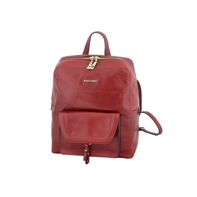 Mochila em pele Arizona 184, MARTA PONTI vermelho <span itemprop=