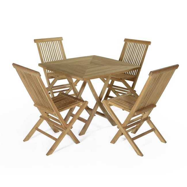 Salon de jardin en teck massif Paolo, 4 places v002237 <span itemprop=