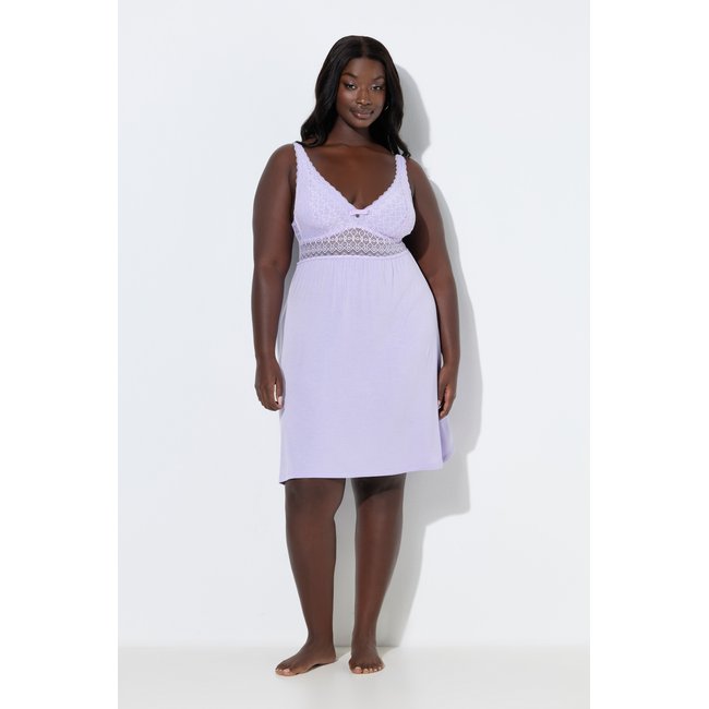 Nuisette TRUYOU en dentelle rose mauve <span itemprop=