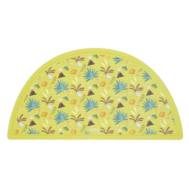 Set de table en silicone ANIMAUX vert <span itemprop=