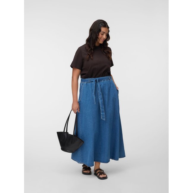 Jupe En Denim medium blue denim <span itemprop=