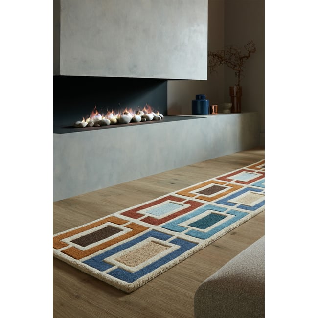 Tapis en laine de couloir BLOCKS RETRO - FLAIR RUGS
