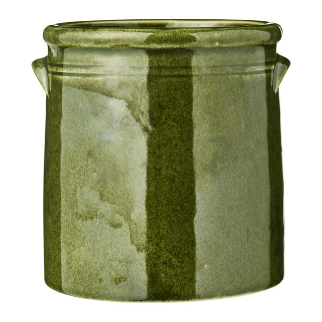 Cache-pot céramique Couleur vert <span itemprop=