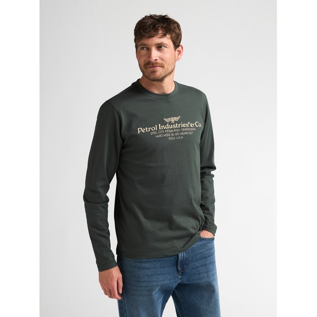 T-shirt à manches longues imprimé millwall - PETROL INDUSTRIES