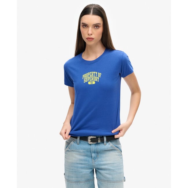 T-shirt ajusté Super Athletics bleu roi <span itemprop=