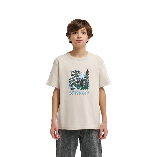 T-Shirt manches courtes WATCHING beige oat milk <span itemprop=