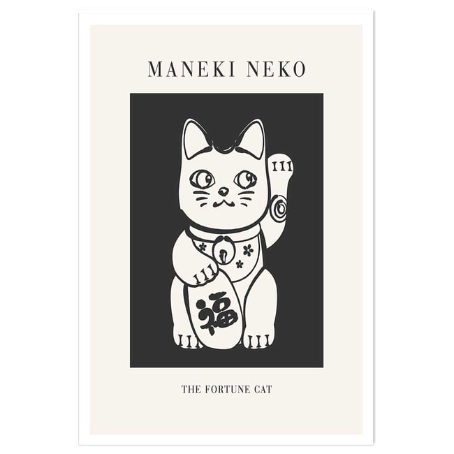 Affiche enfant manekineko - HEXOA