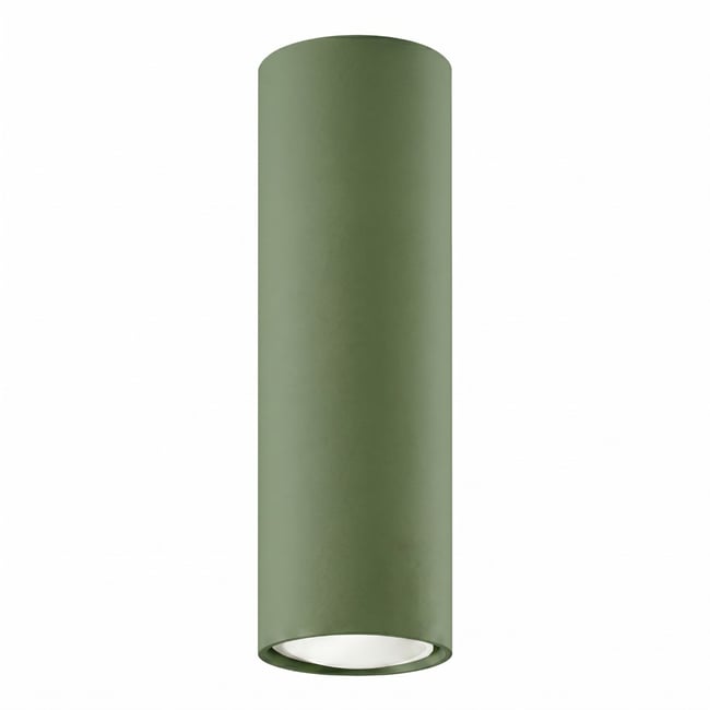 Plafonnier Acier Vert Olive GU10 1 LAGOS Couleur vert olive <span itemprop=