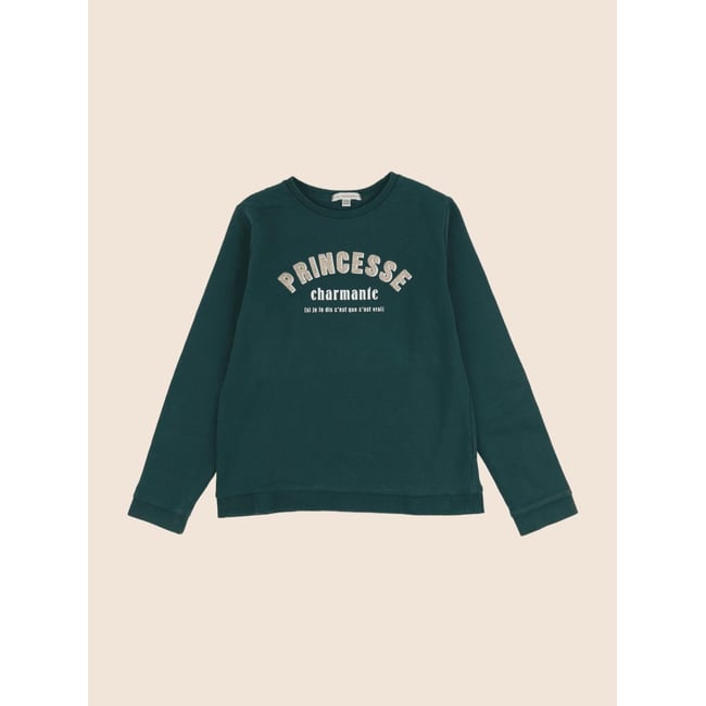 Sweat - Très bon état vert <span itemprop=