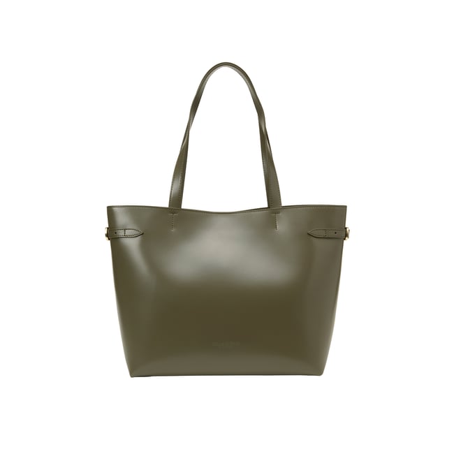 Sac cabas Tara, grand modèle avec sangles latérales vert <span itemprop=