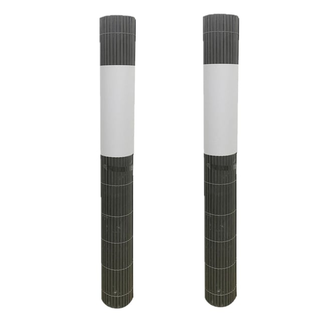 Lot de 2 canisses brise-vue occultantes en PVC - TOILINUX