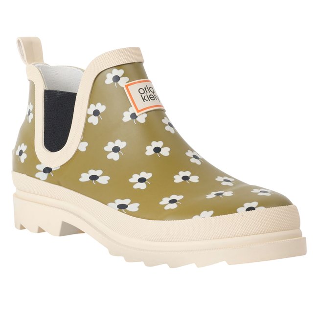 Bottes de pluie ORLA KIELY vert olive <span itemprop=