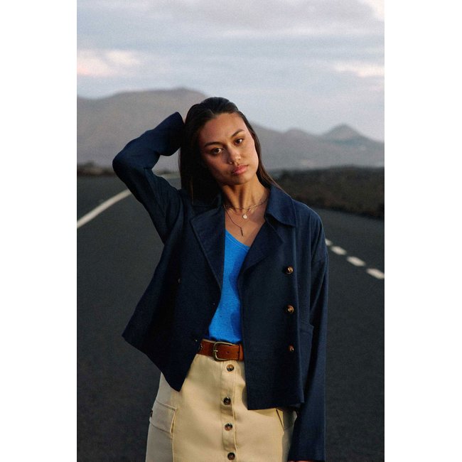 Veste col revers uni VERLY - LA PETITE ETOILE