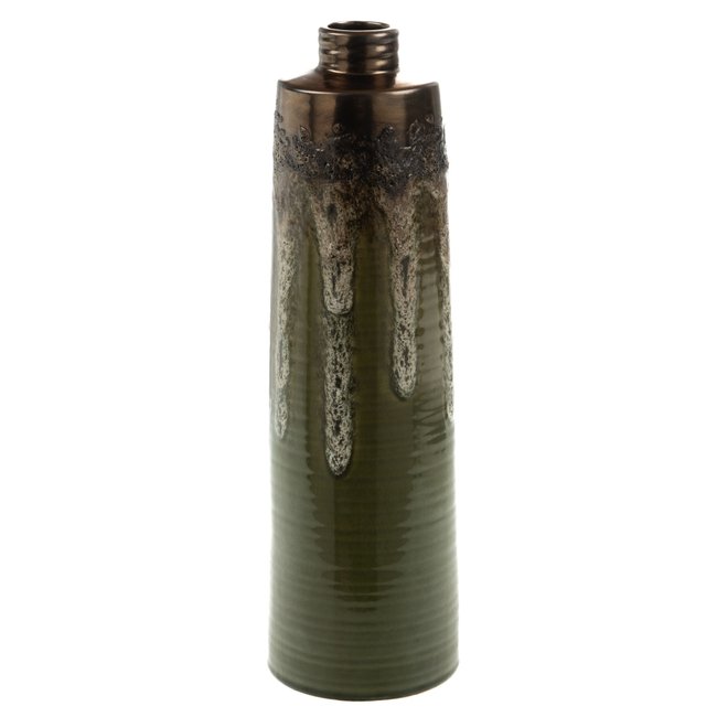 Vase Enora Kaki 49 Couleur vert <span itemprop=