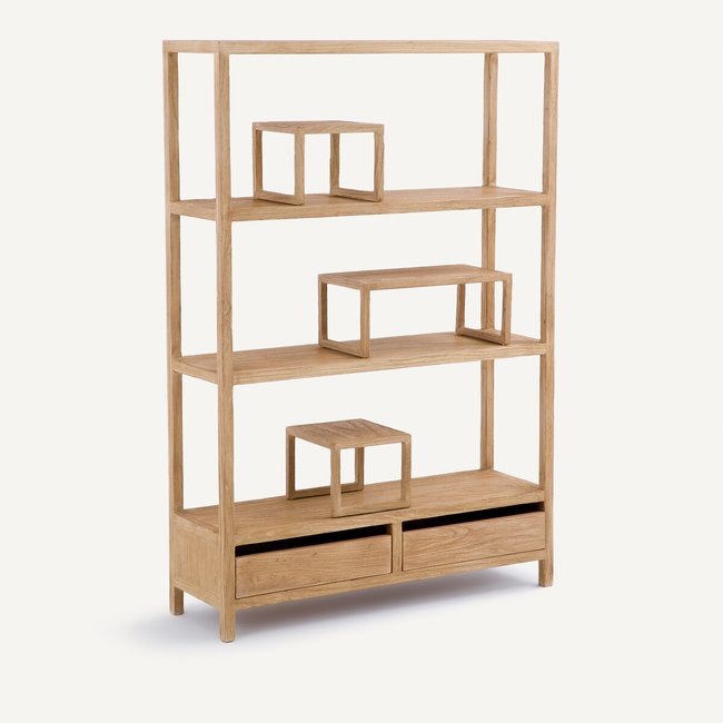 Alcove Recycled Elm Bookcase natural OTTO STUDIO FOR AM.PM