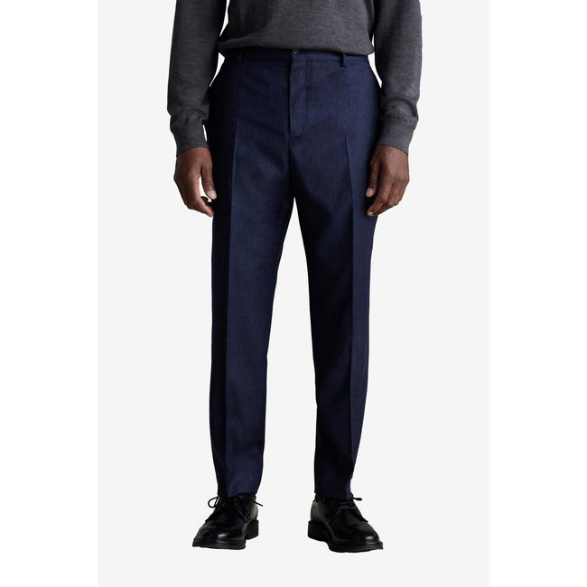 Pantalon habillé slim bleu <span itemprop=