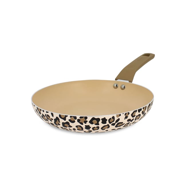 Poêle 24cm en aluminium recyclé, LEOPARD léopard <span itemprop=