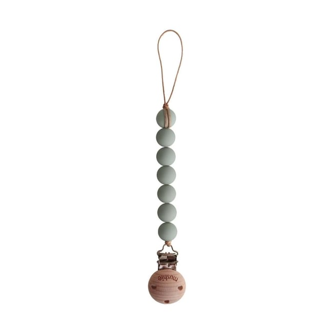 Attache sucette Halo vert d'eau <span itemprop=