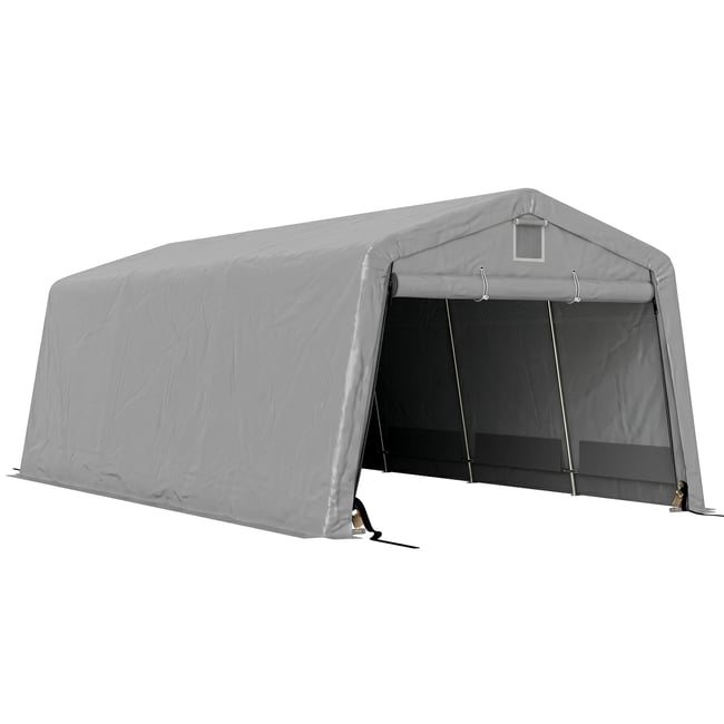 Abri pour voiture PE Gris clair gris <span itemprop=