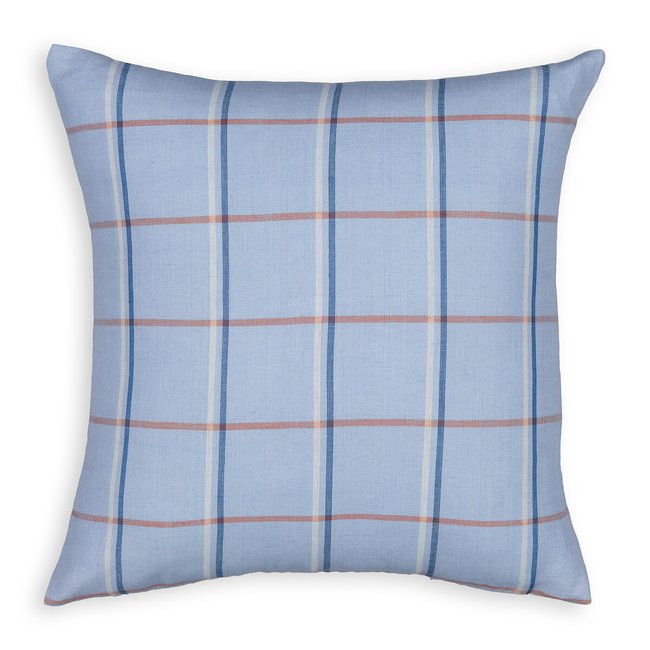 Capa de almofada aos quadrados 45 x 45 cm, Javik azul <span itemprop=
