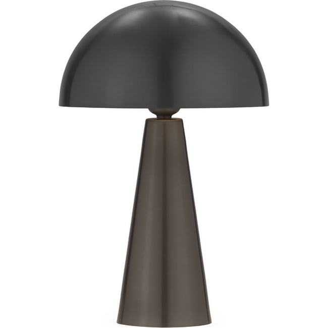 Lampe de table champignon en laiton Couleur plombé <span itemprop=