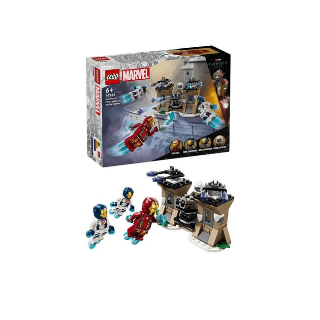 76288 Iron man et liron legion contre le soldat de lhydra ® Marvel multicolore <span itemprop=