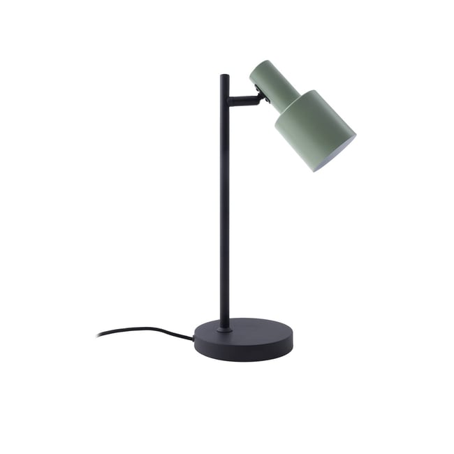 Lampe à poser en métal moderne, Ovelia Couleur vert, noir <span itemprop=