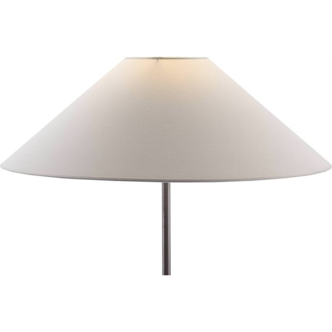 Abat-jour coton, Silhouette évasée élégante Couleur blanc <span itemprop=