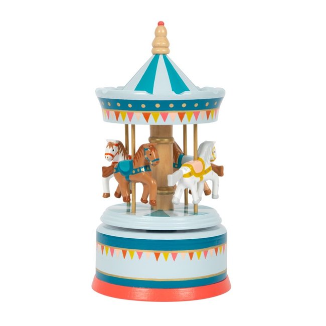 Boîte à musique carrousel à chevaux - SMALL FOOT COMPANY