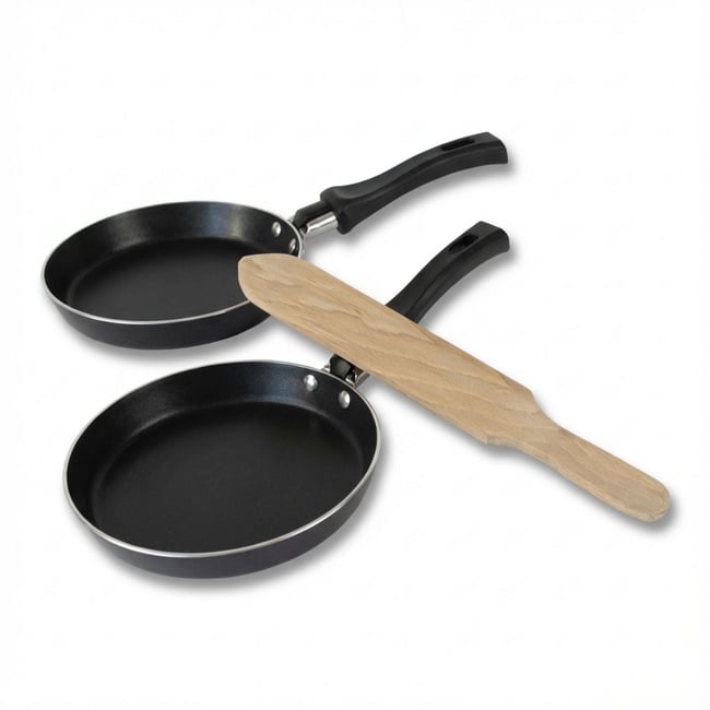 Set de 1 Poêle 14 cm avec 1 ustensiles de cuisine JEWEL DE LUXE noir <span itemprop=