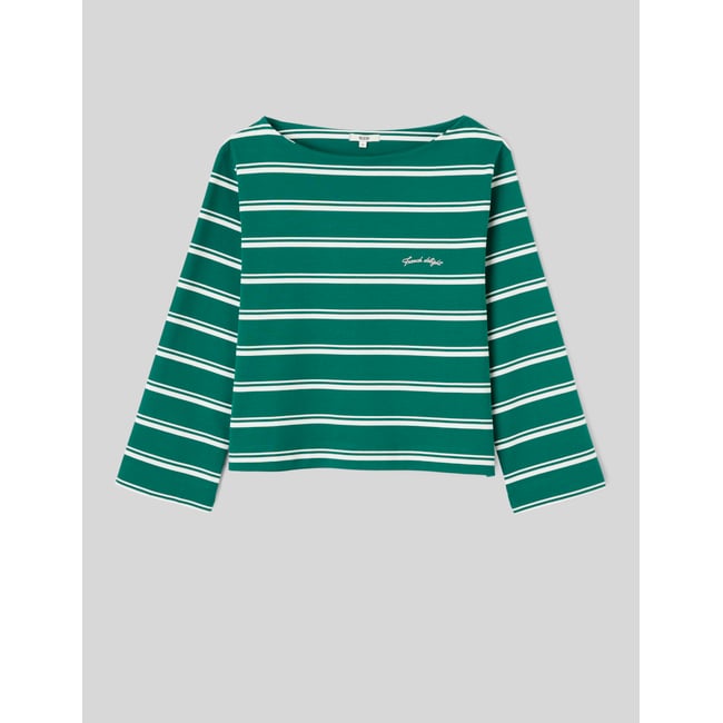 T-shirt manches longues menthe <span itemprop=