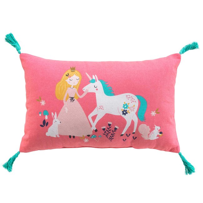 Coussin Collection Princesse licorne rose <span itemprop=