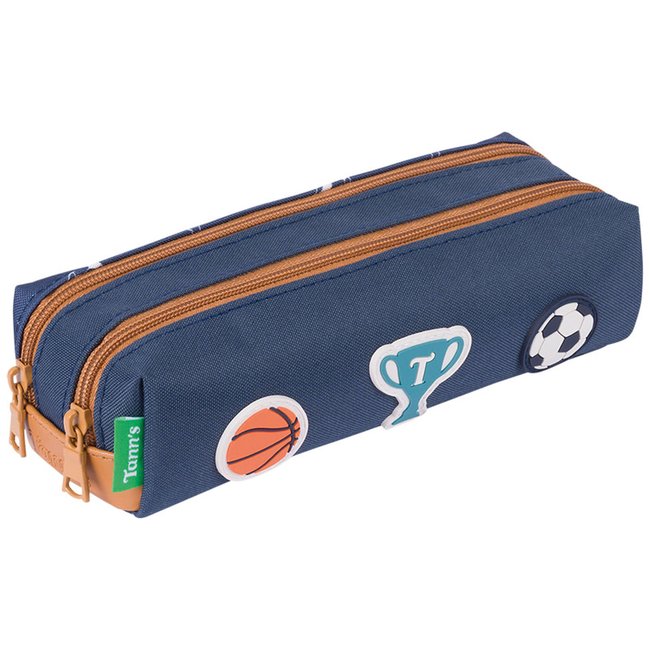 Trousse double bleu <span itemprop=