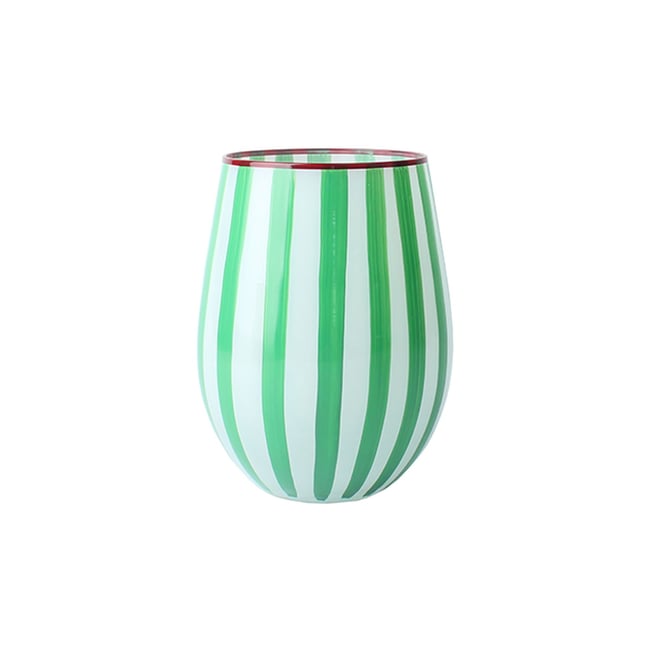 Lot de 3 gobelets 40cl en verre, CIRCUS Couleur vert <span itemprop=