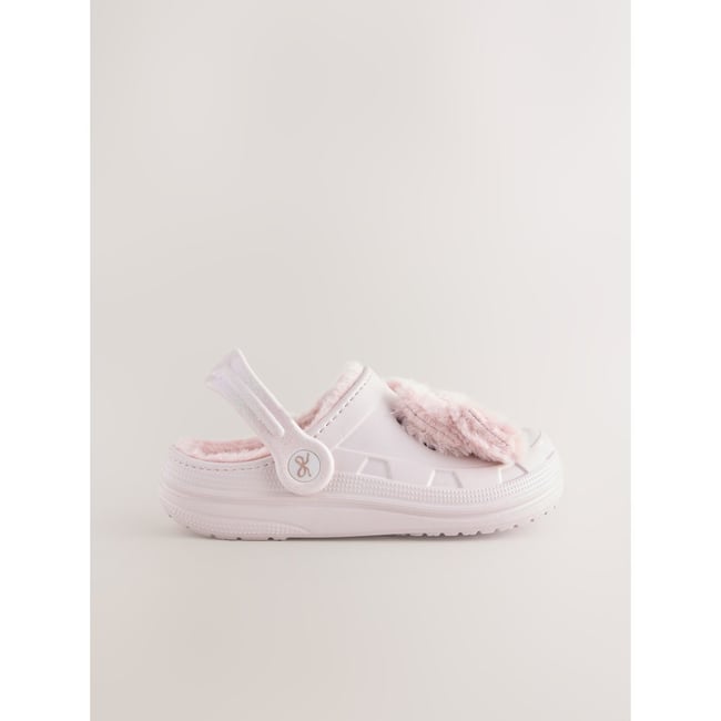 Chaussons style sabots doublés d'imitation fourrure - NEXT